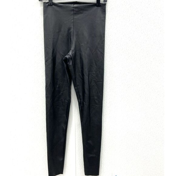 Joie Seamless Hem Stretch Fit Faux Leather Pull-On Leggings - Size Small - NWT - Picture 2 of 3